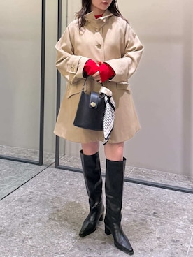 「FRAY I.D（フレイアイディー）のアイテム（パンツ）」を使った、FRAY I.Dさん（レディース・153cm）の秋コーディネート