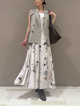 「ハイウエスト」｜「アイテム（ジャケット/アウター）」を使った、FRAY I.Dさん（レディース・162cm）の夏コーディネート