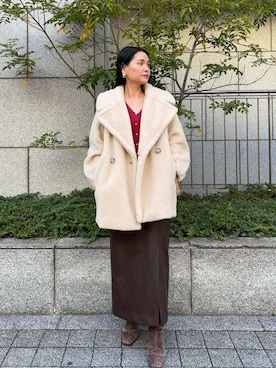 「イエベ」｜FRAY I.Dさん（レディース・161cm）の冬コーディネート