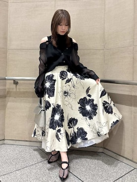 「プリント」｜FRAY I.Dさん（レディース・155cm）の春コーディネート