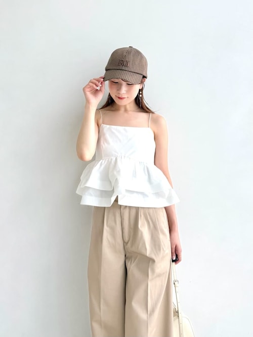 FRAY I.D バリエーションウェッジサンダル ホワイト サイズ22.5 セール】バリエーションウェッジサンダル（サンダル）｜FRAY I.D