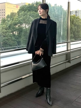 「FRAY I.D（フレイアイディー）のアイテム」を使った、FRAY I.Dさん（レディース・158cm）の冬コーディネート