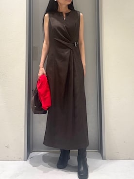 「FRAY I.D（フレイアイディー）のアイテム（ワンピース/ドレス）」を使った、FRAY I.Dさん（レディース・161cm）の夏コーディネート