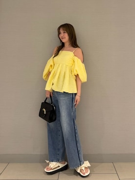 「FRAY I.D（フレイアイディー）のアイテム（バッグ）」を使った、FRAY I.Dさん（レディース・159cm）の春コーディネート