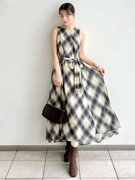 フレイアイディー　セミシアークリアラインワンピース 新品未使用 セミシアークリアラインワンピース(マキシ・ロングワンピース