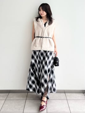 「デートコーデ」｜「アイテム（その他アウター）」を使った、FRAY I.Dさん（レディース・159cm）の秋コーディネート