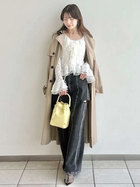 「FRAY I.D（フレイアイディー）のアイテム」を使った、FRAY I.Dさん（レディース・158cm）の冬コーディネート