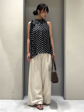 「FRAY I.D（フレイアイディー）のアイテム（シューズ）」を使った、FRAY I.Dさん（レディース・156cm）の夏コーディネート