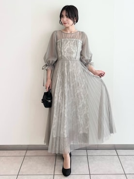 「結婚式」｜FRAY I.Dさん（レディース・159cm）の秋コーディネート