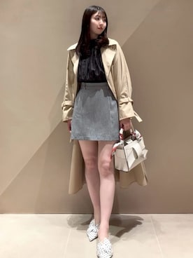 「FRAY I.D（フレイアイディー）のアイテム（トップス）」を使った、FRAY I.Dさん（レディース・163cm）の春コーディネート