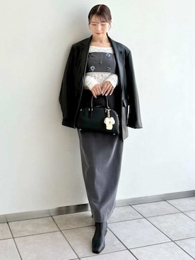「アイテム（キーケース/キーアクセサリー）」を使った、FRAY I.Dさん（レディース・158cm）の秋コーディネート