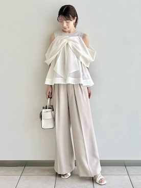 「FRAY I.D（フレイアイディー）のアイテム（アクセサリー）」を使った、FRAY I.Dさん（レディース・158cm）の春コーディネート