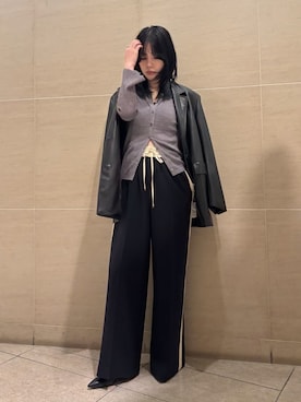 「アイテム（チューブトップ）」を使った、FRAY I.Dさん（レディース・155cm）の秋コーディネート