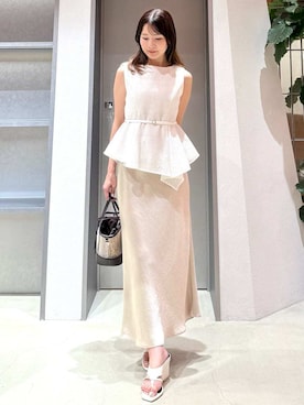 「FRAY I.D（フレイアイディー）のアイテム（ワンピース/ドレス）」を使った、FRAY I.Dさん（レディース・158cm）の夏コーディネート