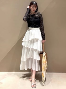 「FRAY I.D（フレイアイディー）のアイテム（トップス）」を使った、FRAY I.Dさん（レディース・163cm）の春コーディネート