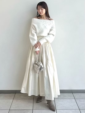 「FRAY I.D（フレイアイディー）のアイテム（トップス）」を使った、FRAY I.Dさん（レディース・158cm）の冬コーディネート