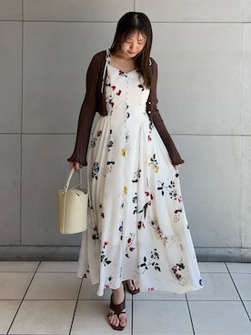 「FRAY I.D（フレイアイディー）のアイテム（ワンピース/ドレス）」を使った、FRAY I.Dさん（レディース・158cm）の夏コーディネート