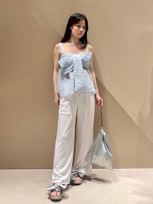 FRAY I.D（フレイ・アイディー） 水着 リボンブラウスパンツセット