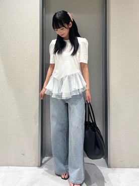 「FRAY I.D（フレイアイディー）のアイテム」を使った、FRAY I.Dさん（レディース・156cm）の夏コーディネート