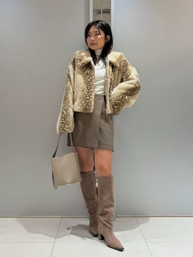 「FRAY I.D（フレイアイディー）のアイテム（パンツ）」を使った、FRAY I.Dさん（レディース・152cm）の秋コーディネート