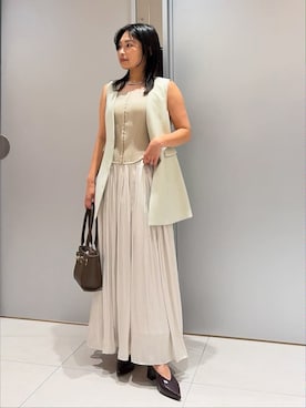 「FRAY I.D（フレイアイディー）のアイテム（ワンピース/ドレス）」を使った、FRAY I.Dさん（レディース・152cm）の夏コーディネート