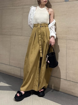 「FRAY I.D（フレイアイディー）のアイテム（トップス）」を使った、FRAY I.Dさん（レディース・155cm）の春コーディネート