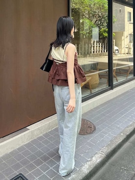 FRAY I.D（フレイアイディー）の「コットンタンクトップ（タンクトップ