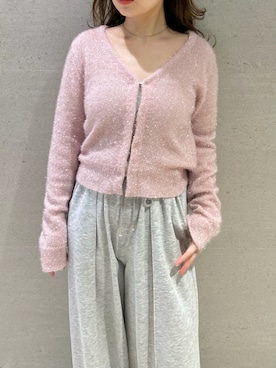「イエベ」｜「アイテム（スウェットパンツ）」を使った、FRAY I.Dさん（レディース・150cm）の春コーディネート