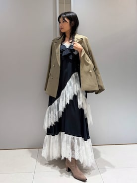 「FRAY I.D（フレイアイディー）のアイテム（ジャケット/アウター）」を使った、FRAY I.Dさん（レディース・152cm）の秋コーディネート