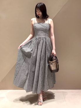 「マキシワンピース」｜FRAY I.Dさん（レディース・163cm）の夏コーディネート