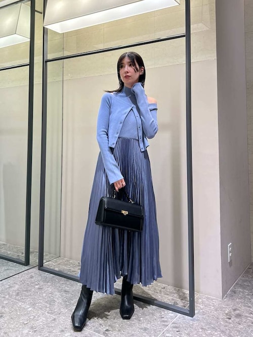 FRAY I.D カーディガン ランダムリブクロップドカーディガン