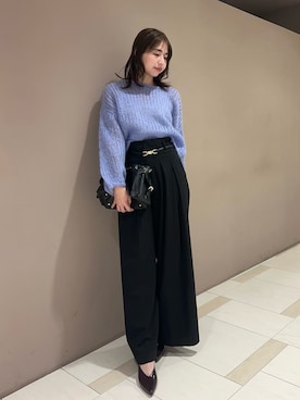 「FRAY I.D（フレイアイディー）のアイテム（ショルダーバッグ）」を使った、FRAY I.Dさん（レディース・165cm）の秋コーディネート