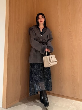 「アイテム（トレンチコート）」を使った、FRAY I.Dさん（レディース・161cm）の秋コーディネート