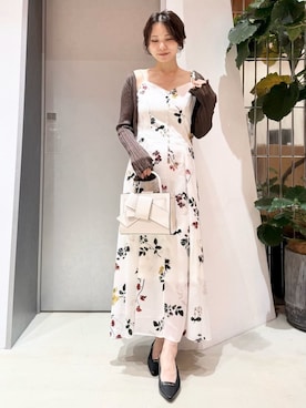 「FRAY I.D（フレイアイディー）のアイテム（ワンピース/ドレス）」を使った、FRAY I.Dさん（レディース・159cm）の夏コーディネート