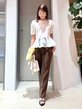 「FRAY I.D（フレイアイディー）のアイテム（トップス）」を使った、FRAY I.Dさん（レディース・158cm）の春コーディネート