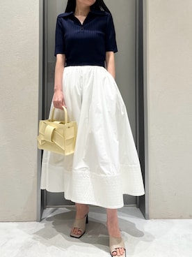 「イエベ」｜「アイテム（トレンチコート）」を使った、FRAY I.Dさん（レディース・161cm）の春コーディネート
