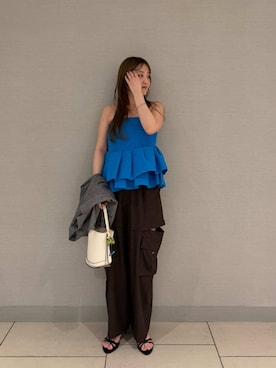 「FRAY I.D（フレイアイディー）のアイテム（トップス）」を使った、FRAY I.Dさん（レディース・159cm）の春コーディネート