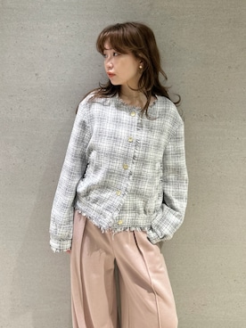 「イエベ」｜「アイテム（スウェットパンツ）」を使った、FRAY I.Dさん（レディース・150cm）の春コーディネート