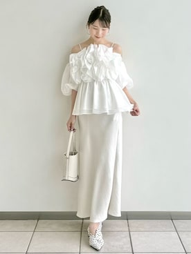 「FRAY I.D（フレイアイディー）のアイテム（アクセサリー）」を使った、FRAY I.Dさん（レディース・158cm）の春コーディネート