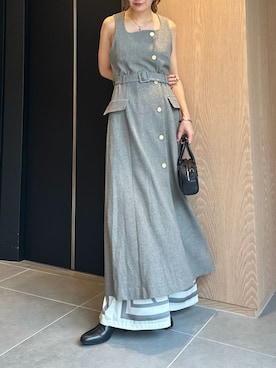「アイテム（シュシュ）」を使った、FRAY I.Dさん（レディース・165cm）の秋コーディネート