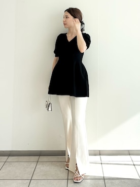「アイテム（財布）」を使った、FRAY I.Dさん（レディース・159cm）の夏コーディネート