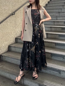 「アイテム（トレンチコート）」を使った、FRAY I.Dさん（レディース・155cm）の夏コーディネート