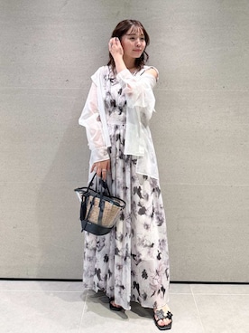 「FRAY I.D（フレイアイディー）のアイテム（ワンピース/ドレス）」を使った、FRAY I.Dさん（レディース・153cm）の夏コーディネート