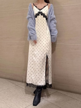 「アイテム（ワンピース、その他）」を使った、FRAY I.Dさん（レディース・161cm）の秋コーディネート