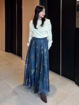 「FRAY I.D（フレイアイディー）のアイテム」を使った、FRAY I.Dさん（レディース・153cm）の冬コーディネート