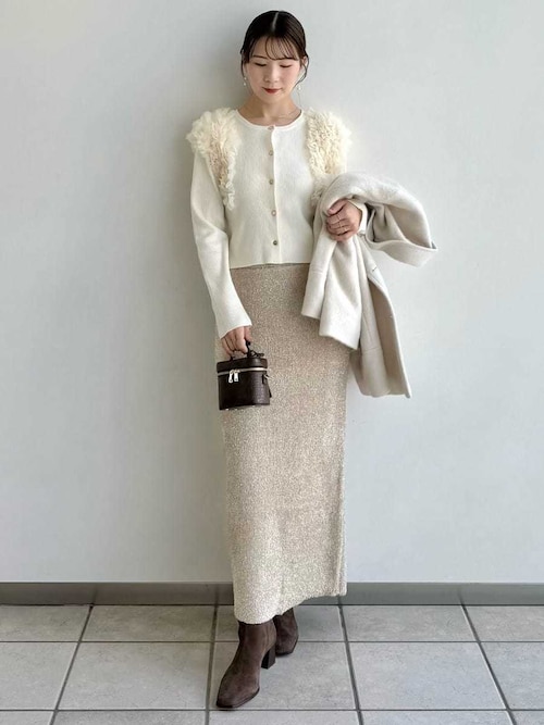 オーバーサイズウールシャギージャコット（テーラードジャケット