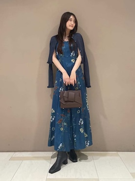 「アイテム（チョーカー）」を使った、FRAY I.Dさん（レディース・164cm）の夏コーディネート