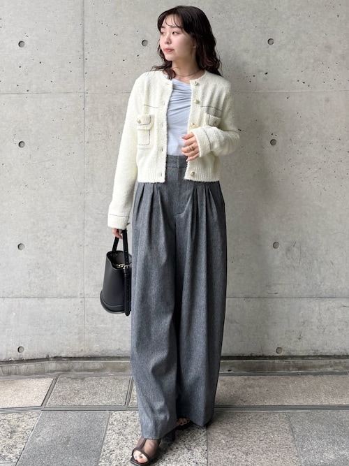 つつむ ナチュラリスタ ドレープカットソー●チャコール コンパクトドレープカットソー | NATURAL BEAUTY BASIC（ナチュラル