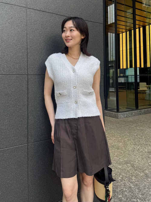 新品未使用タグ付き　FRAY I.D ダブルサテンショートパンツ 0 ウォッシャブルクールサテンショートパンツ／ウォッシャブル・接触冷感