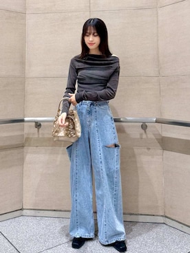 「FRAY I.D（フレイアイディー）のアイテム」を使った、FRAY I.Dさん（レディース・160cm）の夏コーディネート